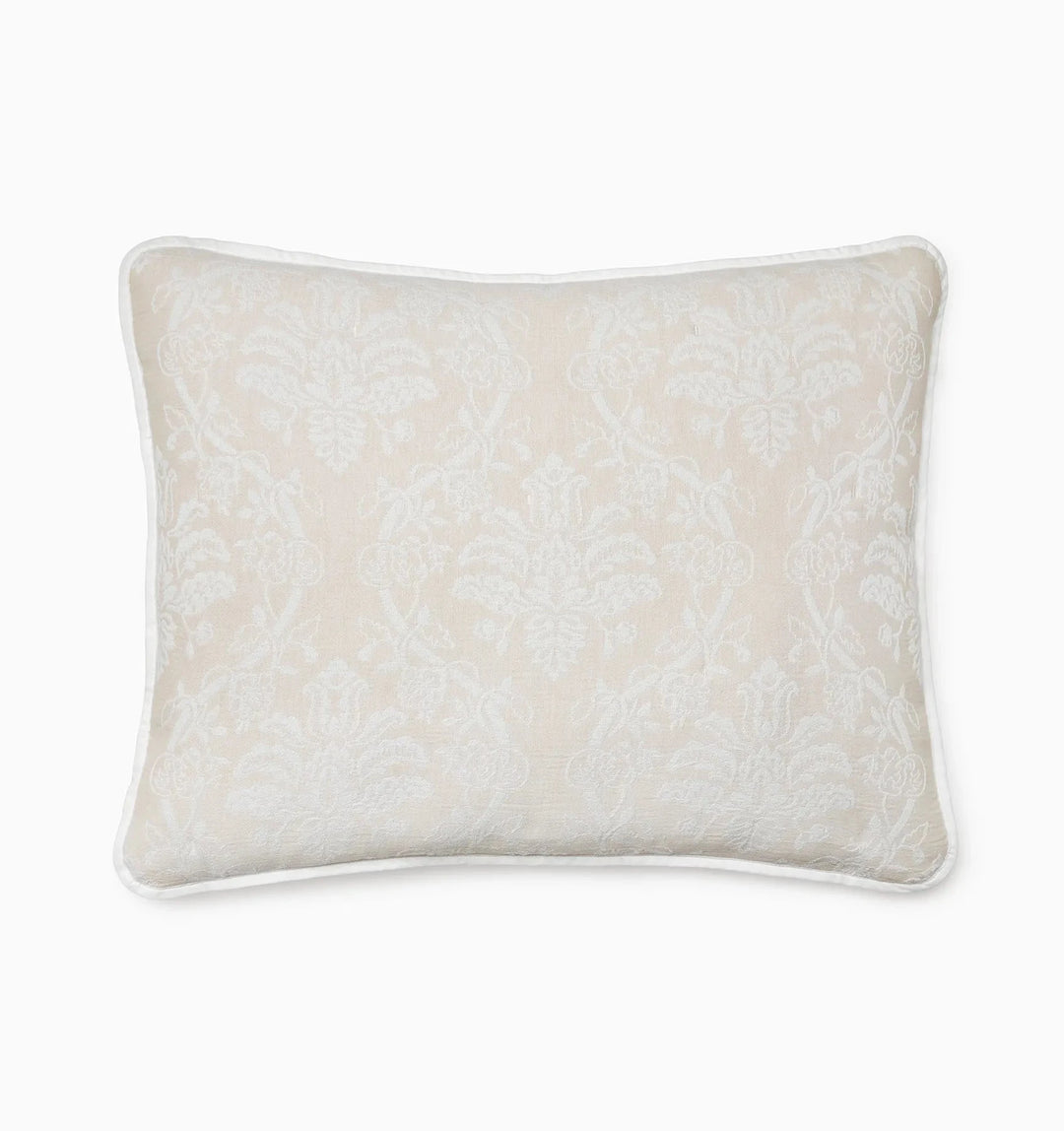 Isabella Quilted Sham Bedding Style Sferra White/Sand Standard 