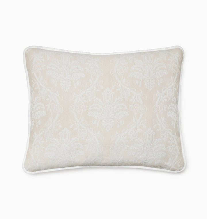Isabella Quilted Sham Bedding Style Sferra White/Sand Standard 