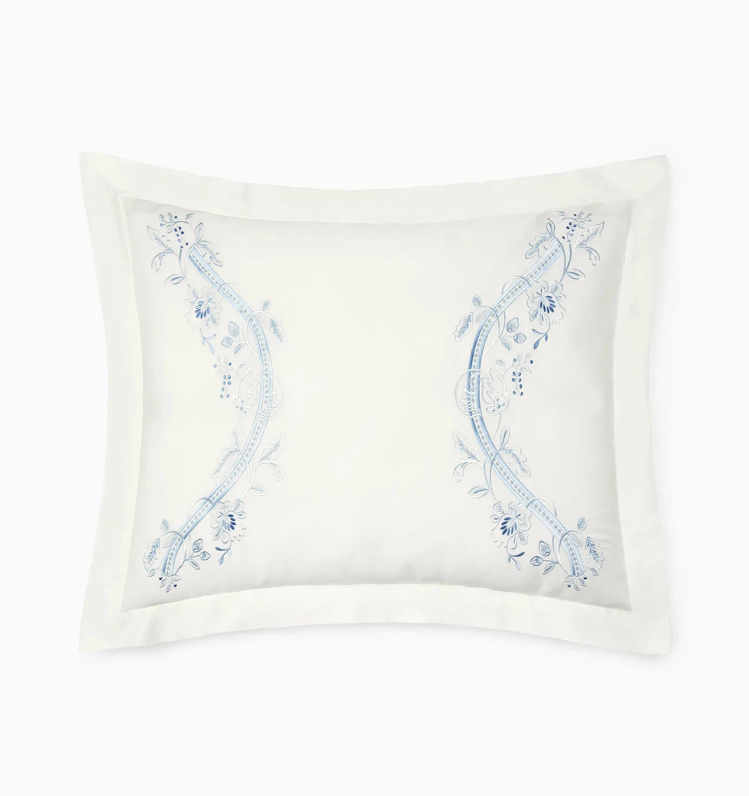Isabella Sham Bedding Style Sferra Ivory/Sea Standard 
