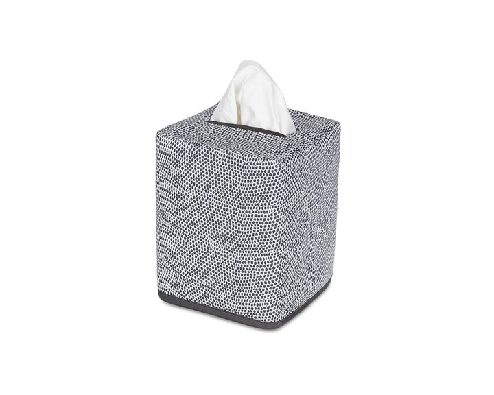 Jasper Tissue Box Cover Bath Linens Matouk Charcoal 
