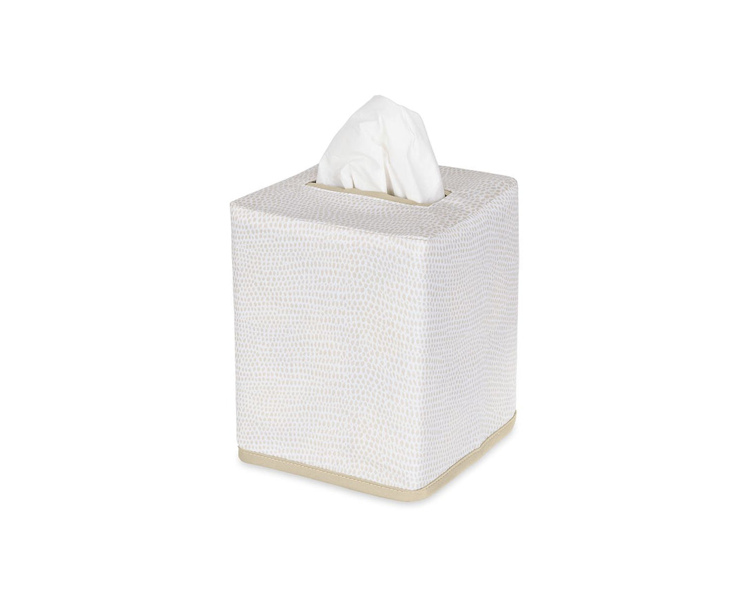 Jasper Tissue Box Cover Bath Linens Matouk Dune 
