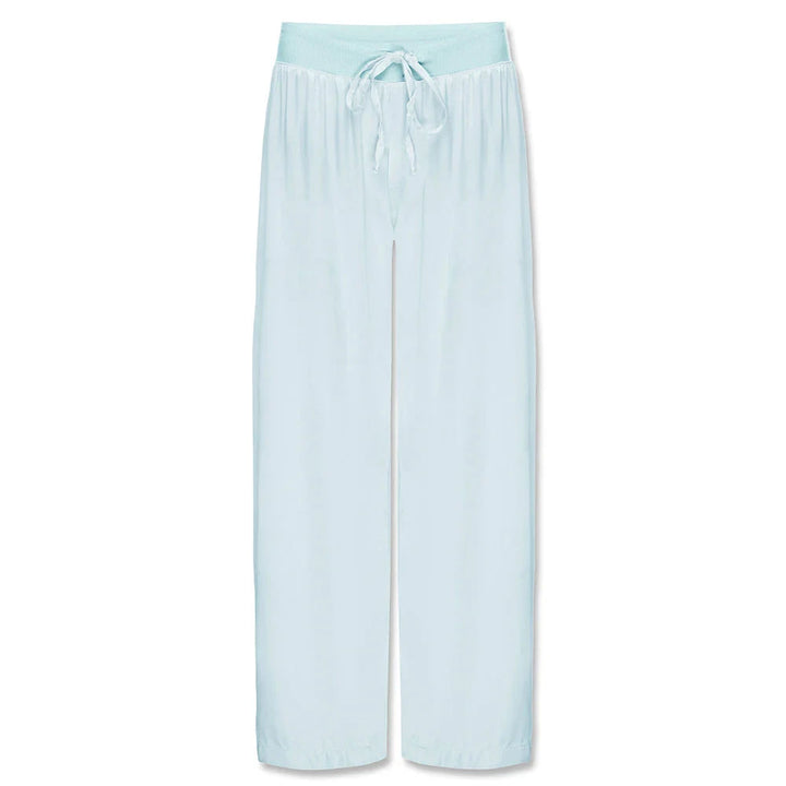 Jolie Satin Capri Loungewear PJ Harlow Aqua 