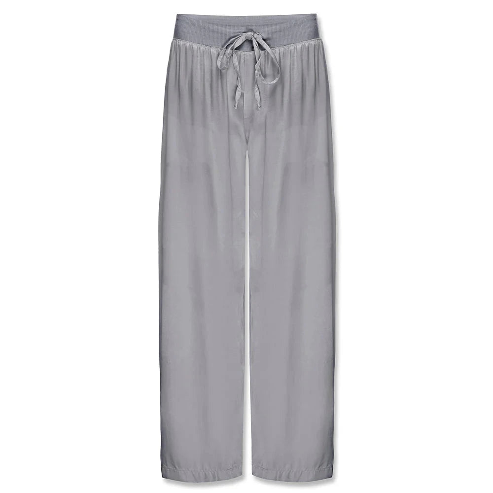 Jolie Satin Capri Loungewear PJ Harlow Dark Silver 