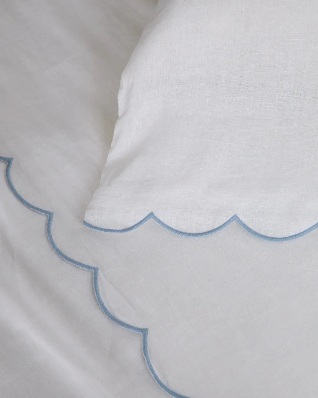 Kelly Linen Pillowcase- Pair Bedding Style Pom Pom at Home 