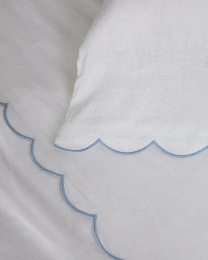 Kelly Linen Pillowcase- Pair Bedding Style Pom Pom at Home 