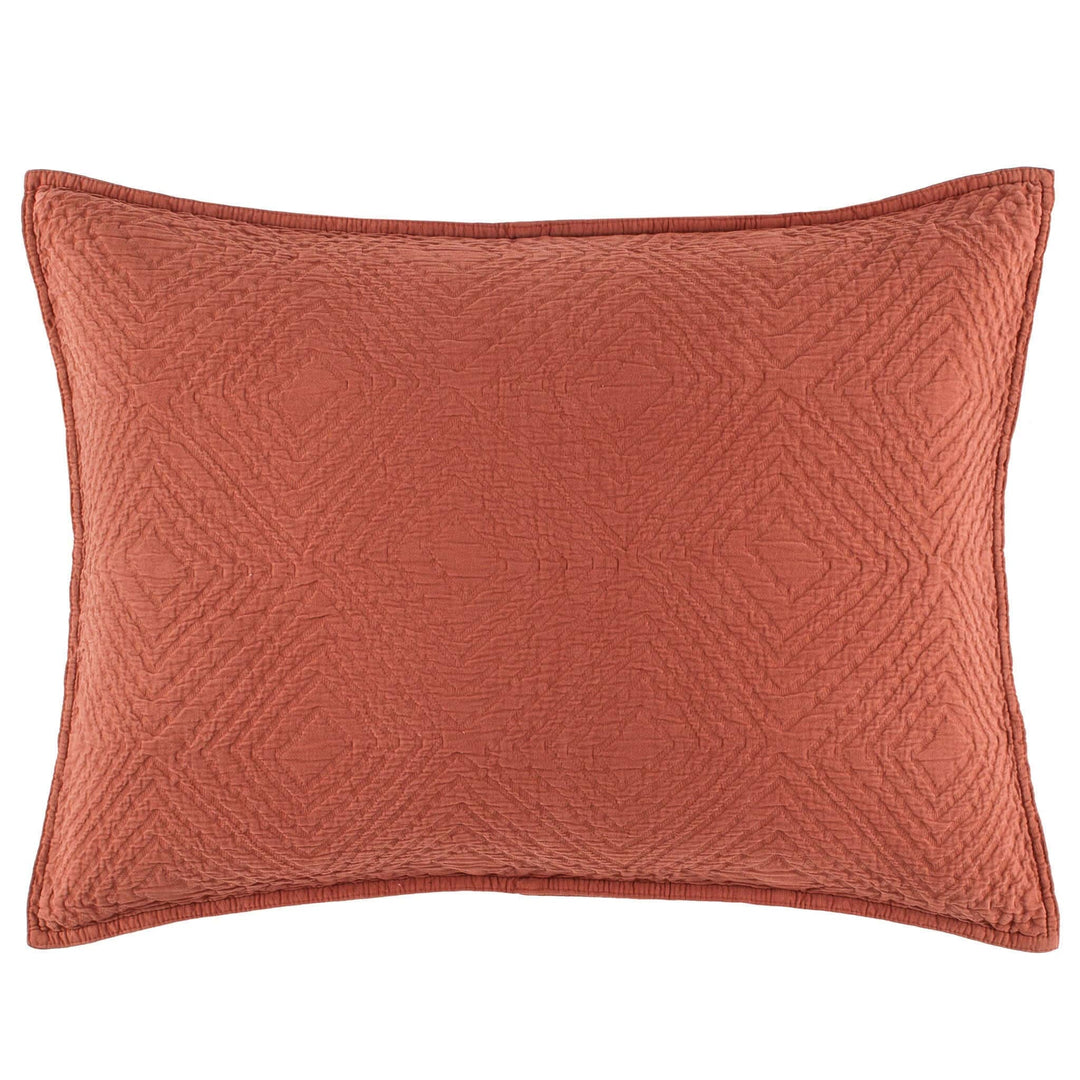 Kerala Matelasse Standard Sham Bedding Style Pine Cone Hill 