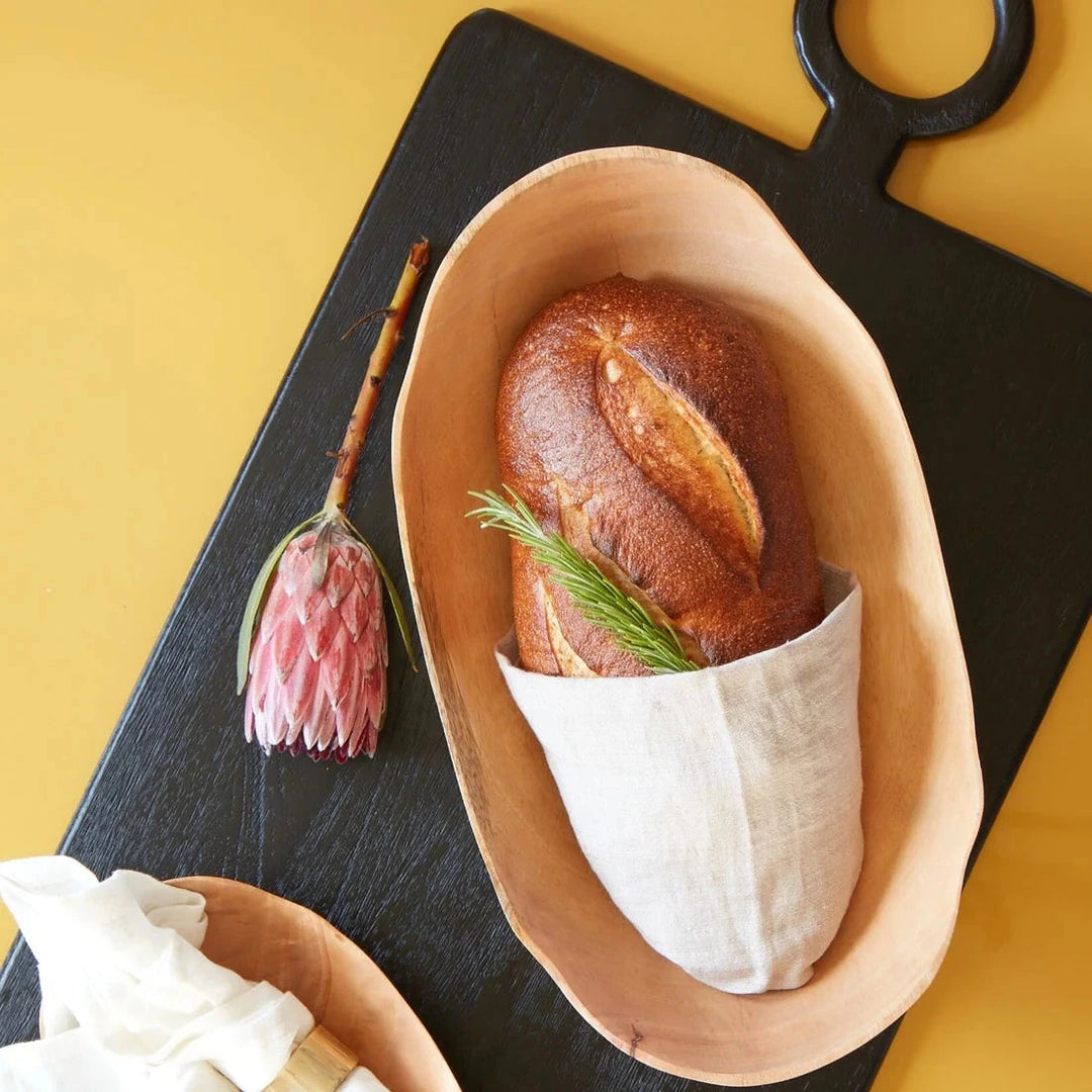 Kiln Mango Wood Petal Bowl, Large Kitchenware Be Home 