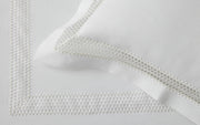 Lace Pique Cecily White F/Q Coverlet Bedding Style Matouk 