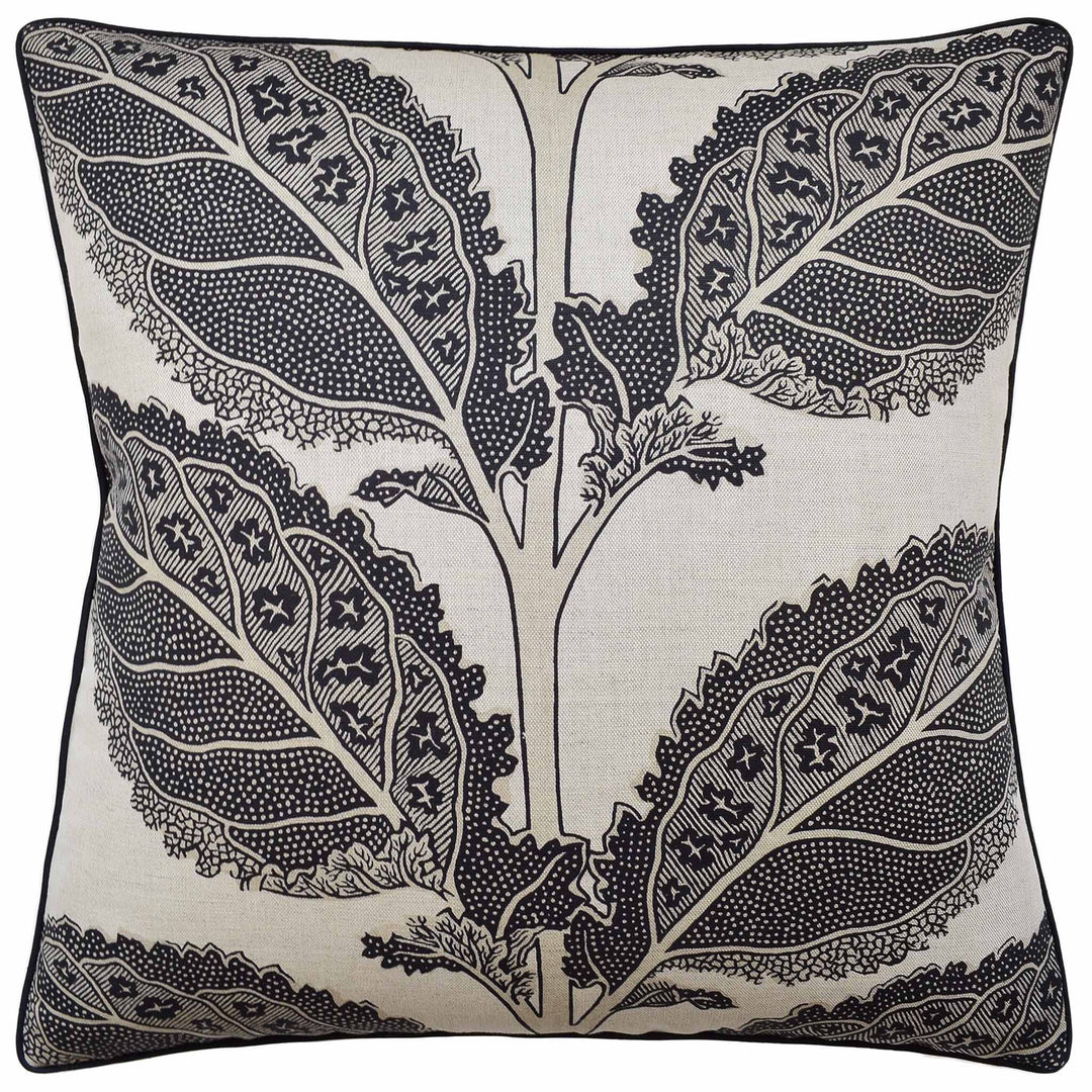 Lacinato Pillow 22" Decorative Pillow Ryan Studio Black 