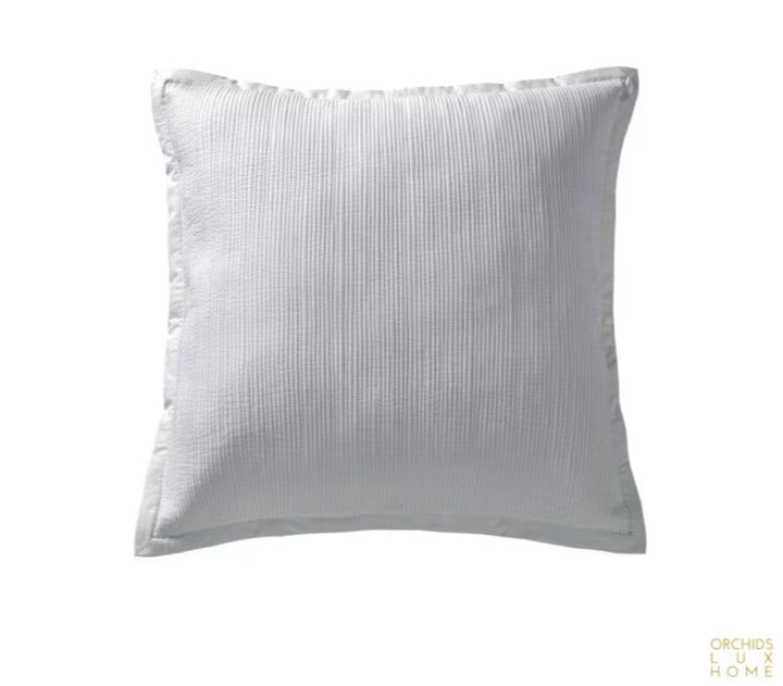 Laela Cotton Sham Bedding Style Orchids Lux Home White Standard 