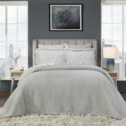 Laguna King Quilt Bedding Orchids Lux Home Ice Mint 