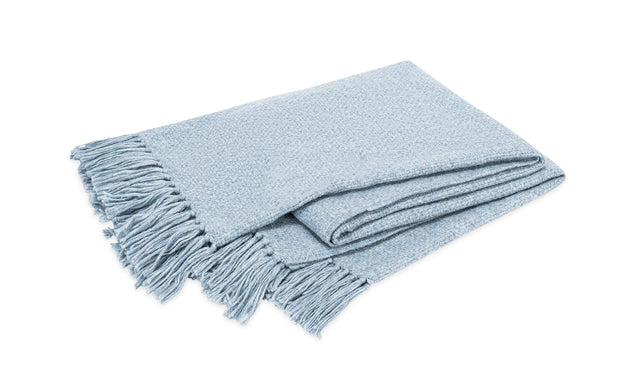 Lanza Throw Matouk Hazy Blue 