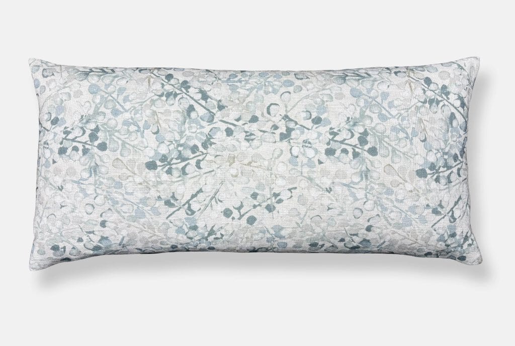 Laurel Ice Blue 18x48 Pillow Self Welt Decorative Pillow Ryan Studio 