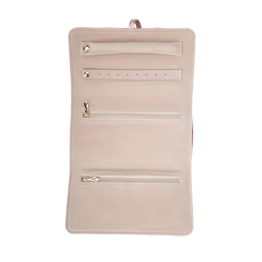 Leah Quilted Jewelry Roll Brouk and Co. 
