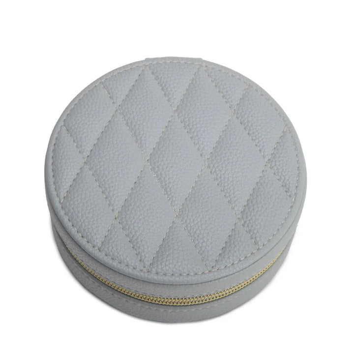 Leah Quilted Jewelry Round Brouk and Co. 
