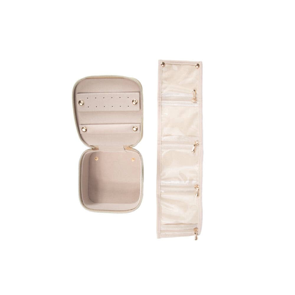 Leah Travel Jewelry Case with Pouch Brouk and Co. 