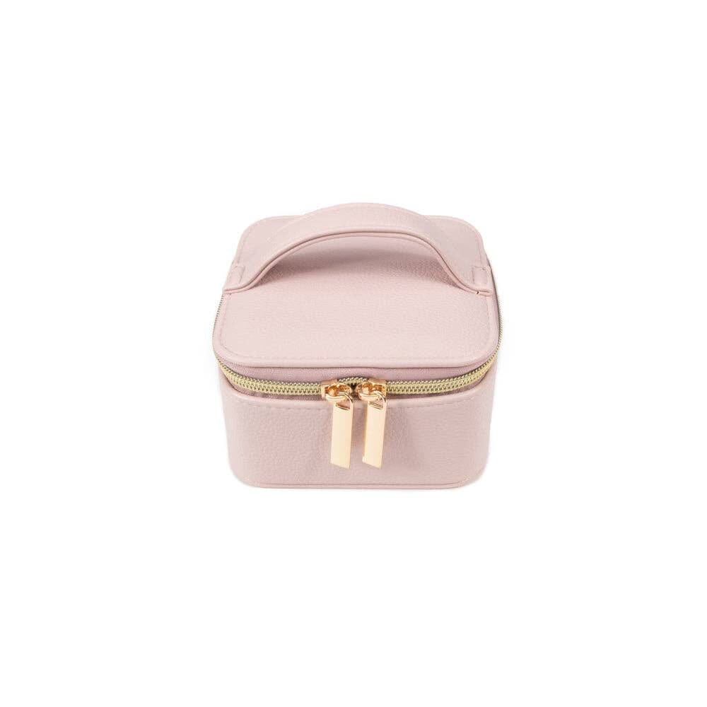 Leah Travel Jewelry Case with Pouch Brouk and Co. Pale Pink-3513 