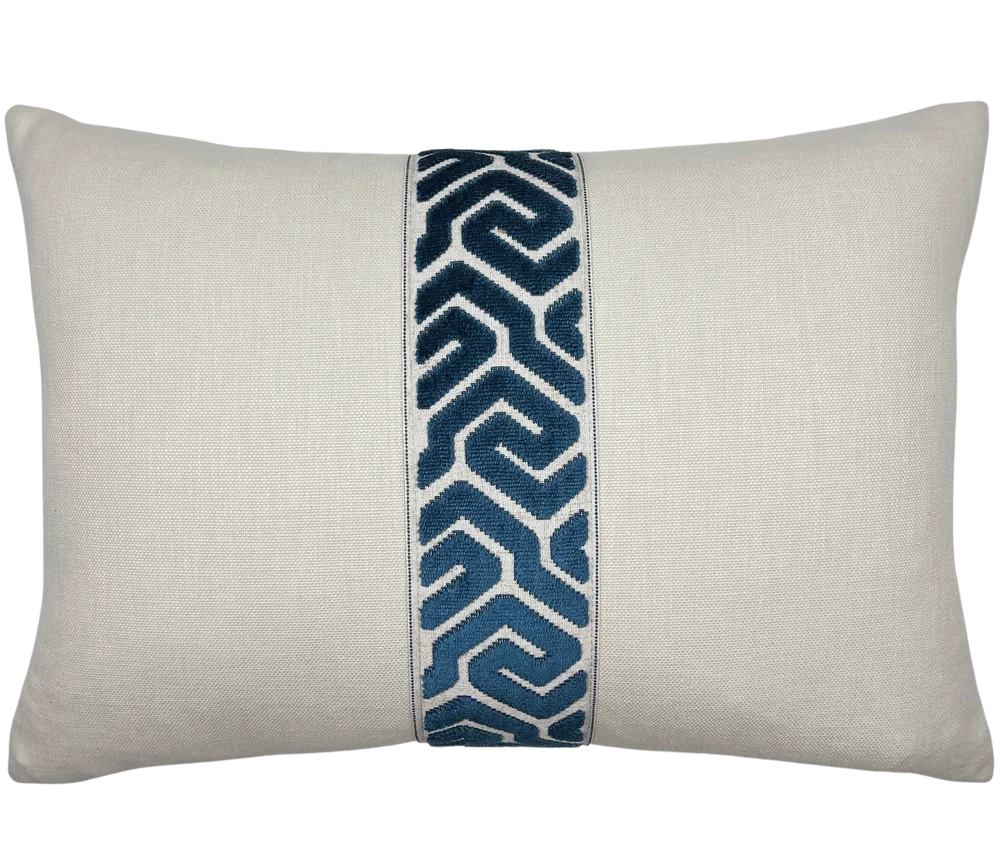 Lennon Pillow 14x20 Decorative Pillow Piper-Collection Admiral/Sand 