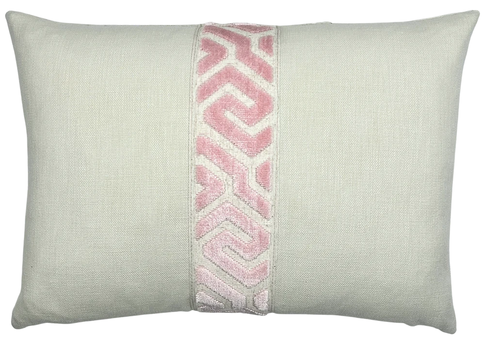 Lennon Pillow 14x20 Decorative Pillow Piper-Collection Blush/Sand 