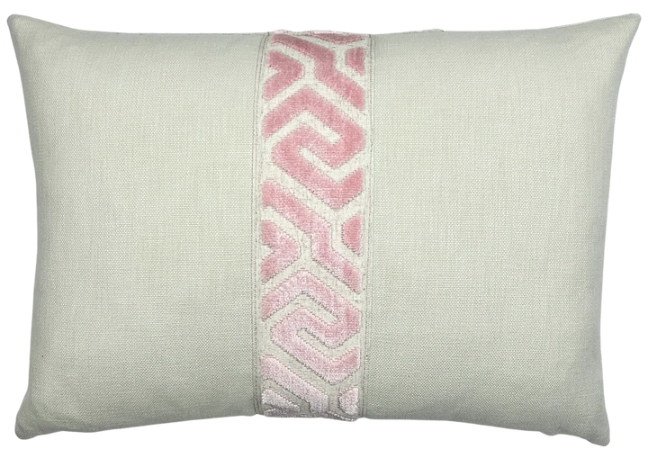 Lennon Pillow 14x20 Decorative Pillow Piper-Collection Blush/Sand 