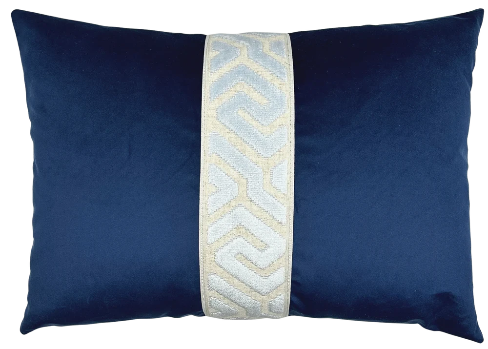 Lennon Pillow 14x20 Decorative Pillow Piper-Collection Sky/Midnight 