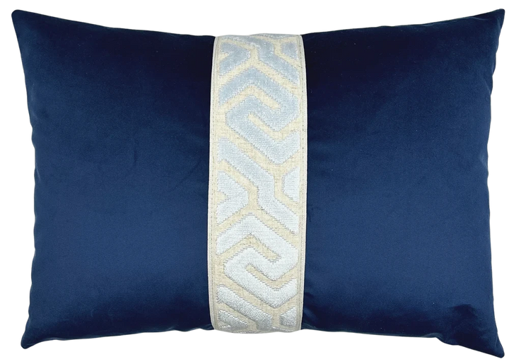 Lennon Pillow 14x20 Decorative Pillow Piper-Collection Sky/Midnight 