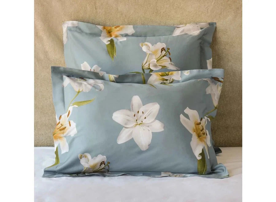 Lilium Sham Bedding - Duvet Covers Signoria Wilton Blue Standard 