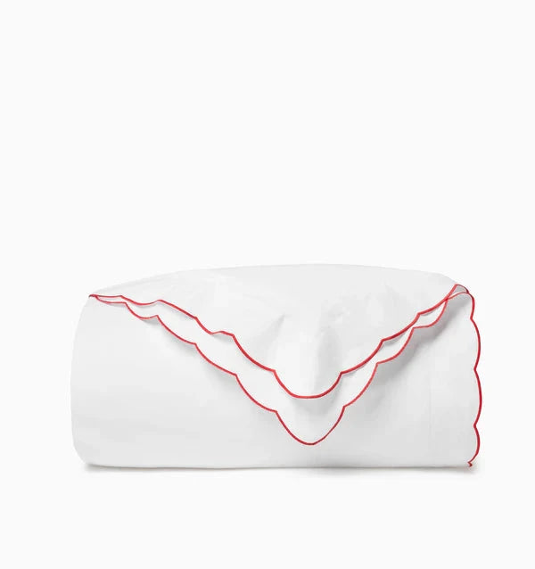 Limana Duvet Cover Bedding Style Sferra Persimmon Twin 