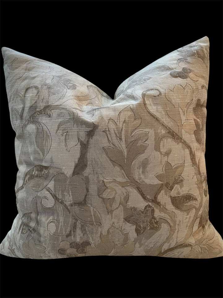 Lola Botanical Throw Pillow with Feather Insert Dahlia & Grace pillows 