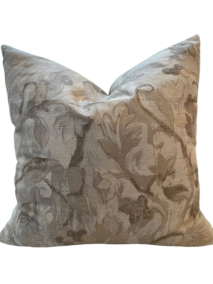 Lola Botanical Throw Pillow with Feather Insert Dahlia & Grace pillows 