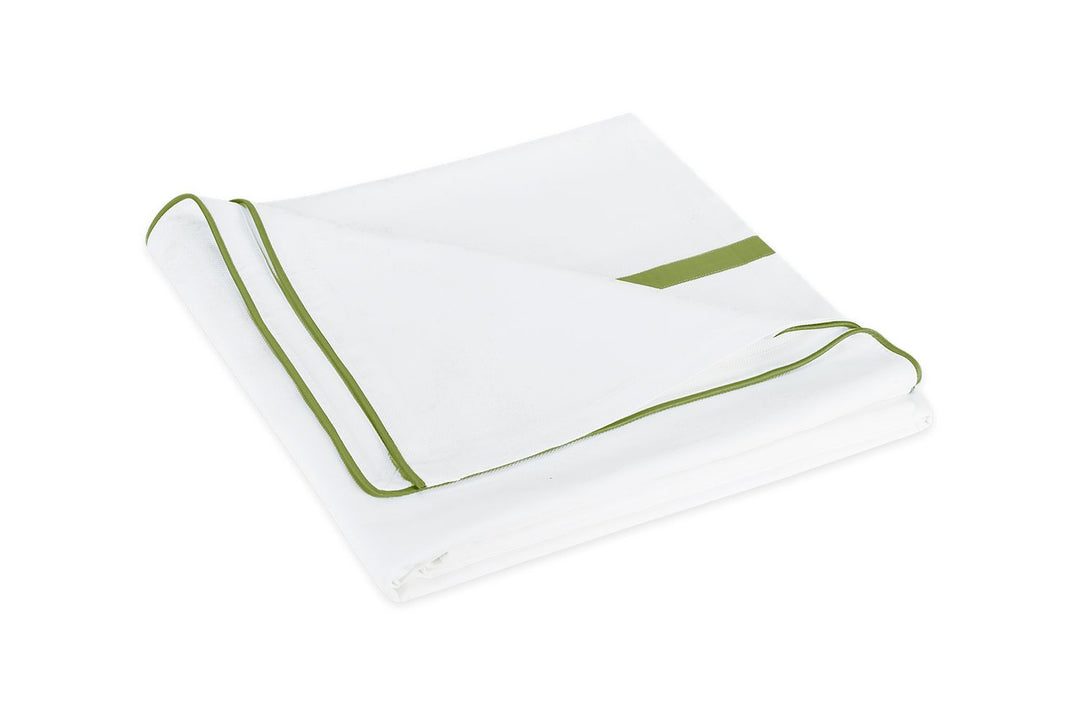 Louise Pique Coverlet Bedding Style Matouk Grass King 