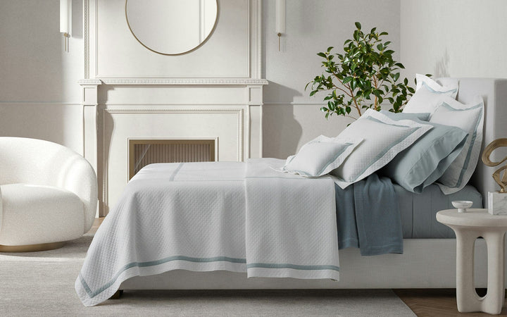 Lowell Matelasse Coverlet Bedding Style Matouk 
