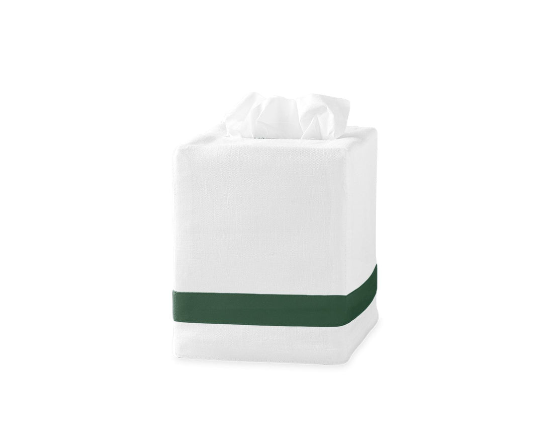 Lowell Tissue Box Cover Bath Accessories Matouk Green 