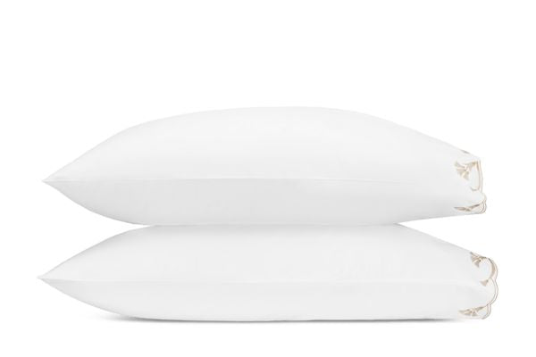 Marcella Pillowcases- Pair Bedding Style Matouk Dune Standard 