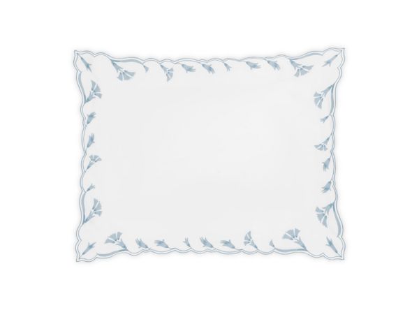 Marcella Sham Bedding Style Matouk Hazy Blue Boudoir 