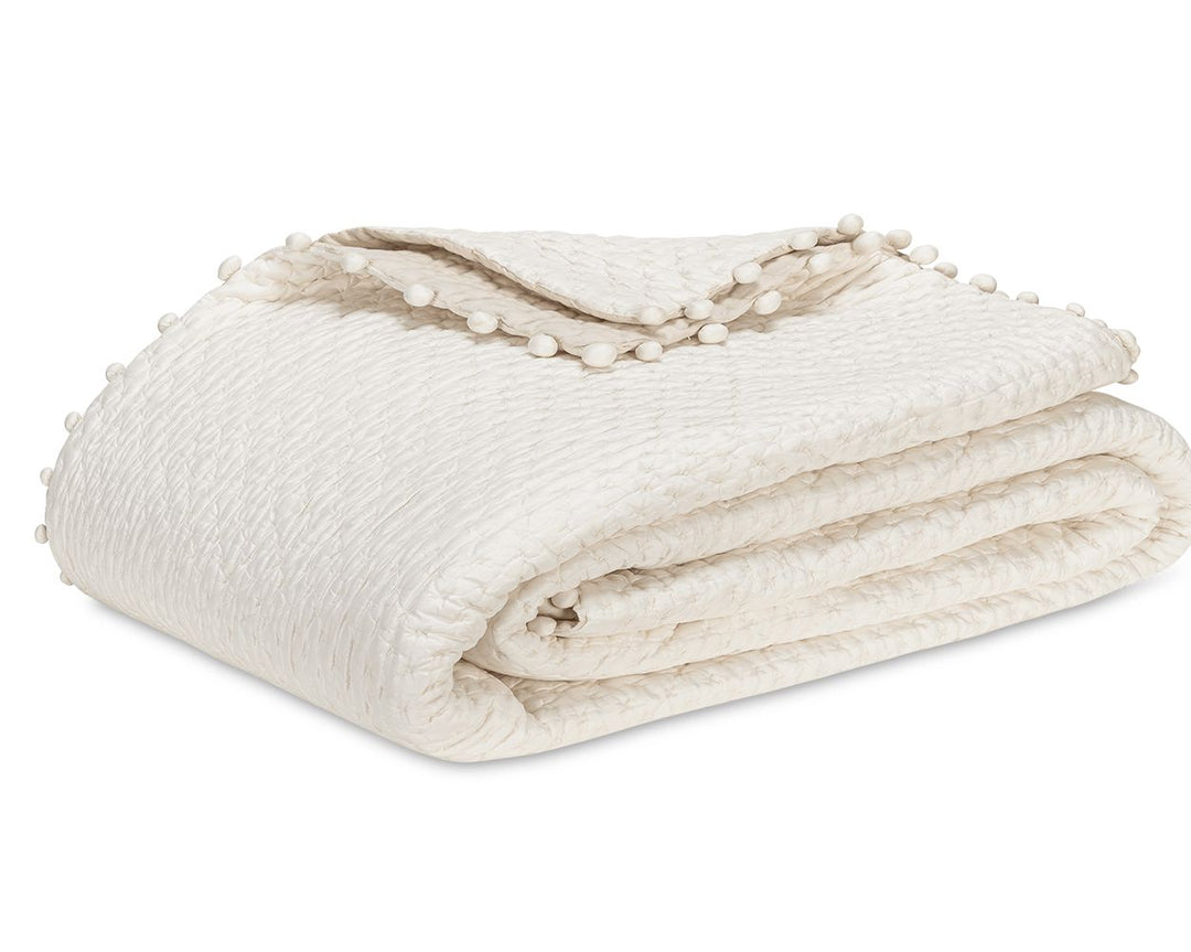 Margaret Quilt Bedding Style Matouk Full/Queen Abalone 