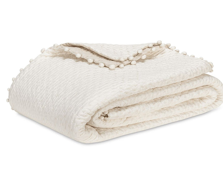 Margaret Quilt Bedding Style Matouk Full/Queen Abalone 