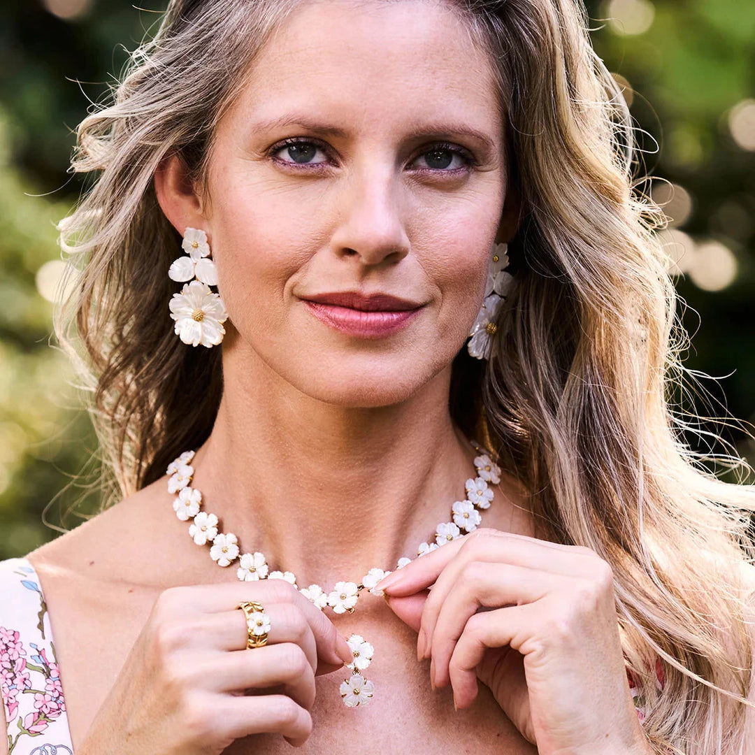 Mermaid Garden Petite Riviere Convertible Necklace, 16" - MOP Jewelry Capucine de Wulf 