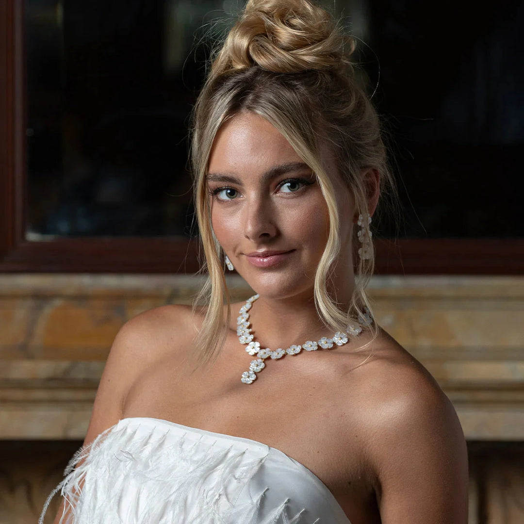 Mermaid Garden Petite Riviere Convertible Necklace, 16" - MOP Jewelry Capucine de Wulf 