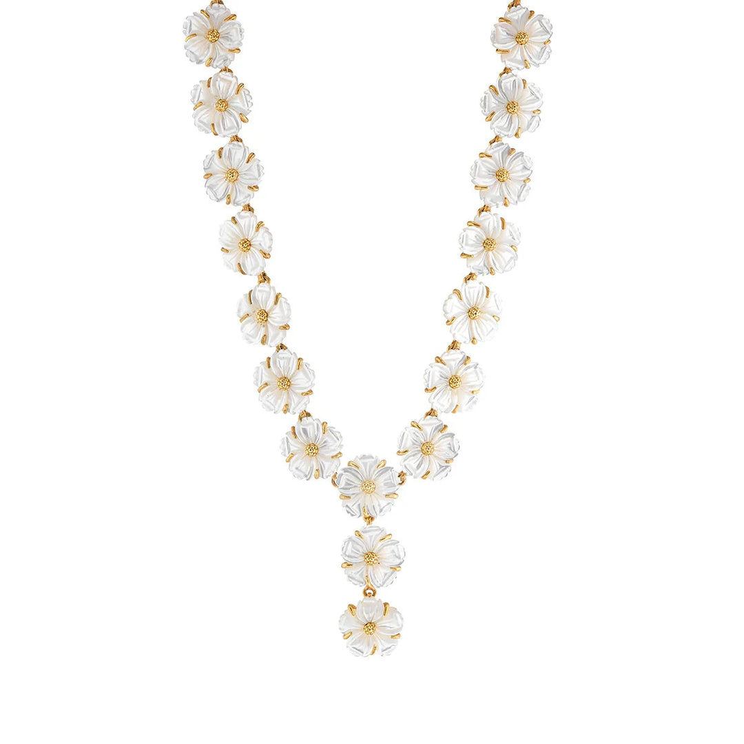 Mermaid Garden Petite Riviere Convertible Necklace, 16" - MOP Jewelry Capucine de Wulf 