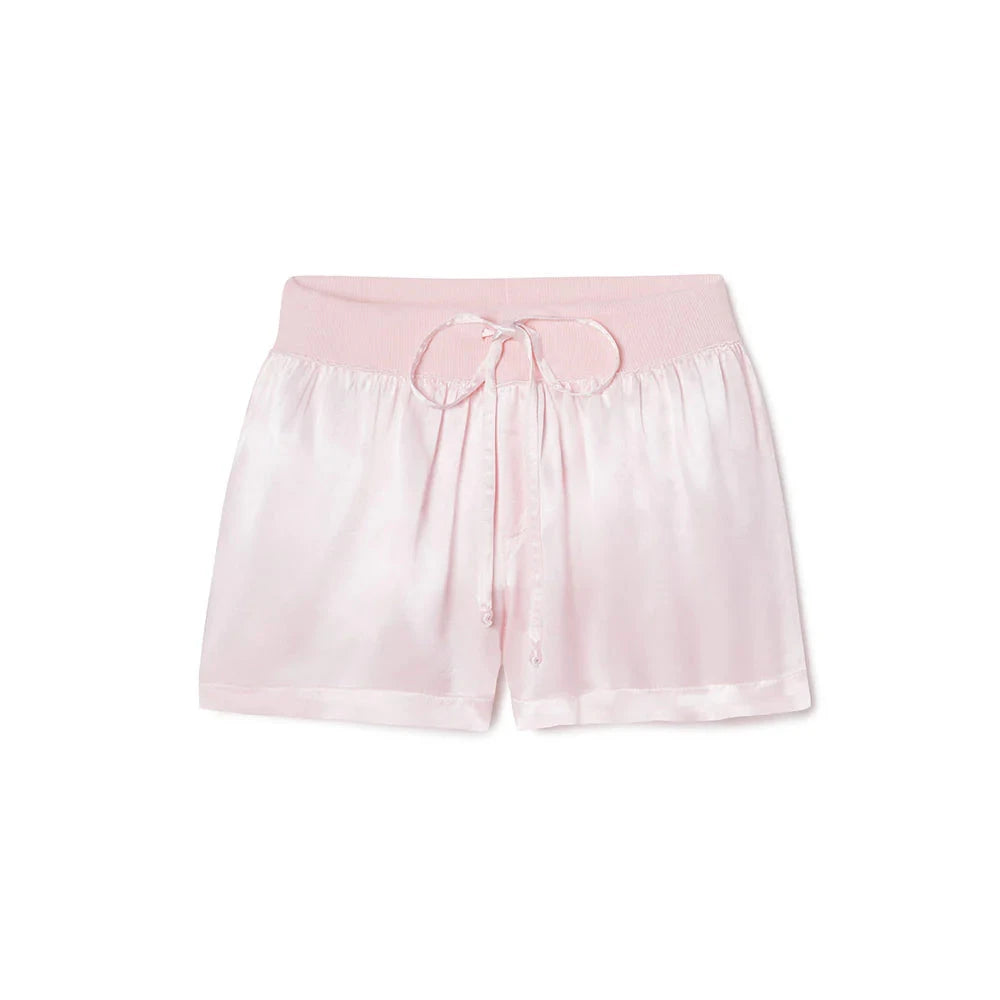Mikel Satin Boxer Short Loungewear PJ Harlow Blush 