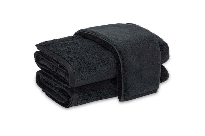 Milagro Towel Bath Linens Matouk Black Bath Towel set of 2 