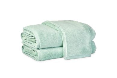 Milagro Wash Cloth - set of 2 Bath Linens Matouk Aqua 