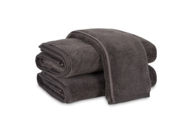 Milagro Wash Cloth - set of 2 Bath Linens Matouk Charcoal 