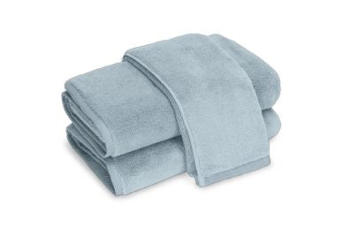 Milagro Wash Cloth - set of 2 Bath Linens Matouk Hazy Blue 