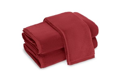 Milagro Wash Cloth - set of 2 Bath Linens Matouk Scarlet 