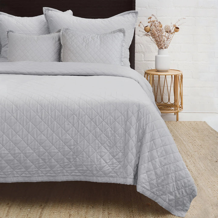 Monaco Coverlet Bedding Style Pom Pom at Home Ocean Queen 