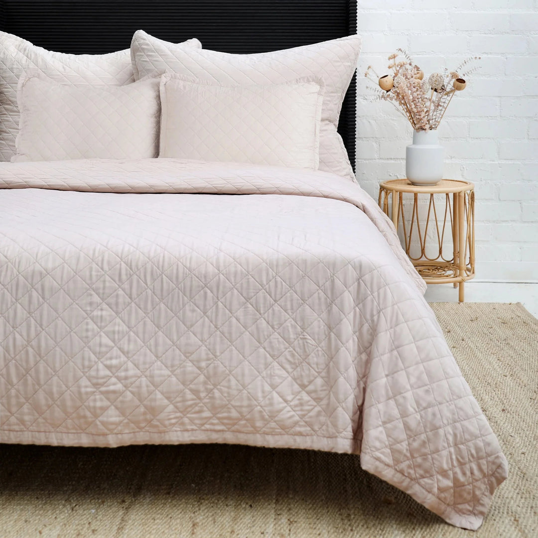 Monaco Coverlet Bedding Style Pom Pom at Home Sand Queen 