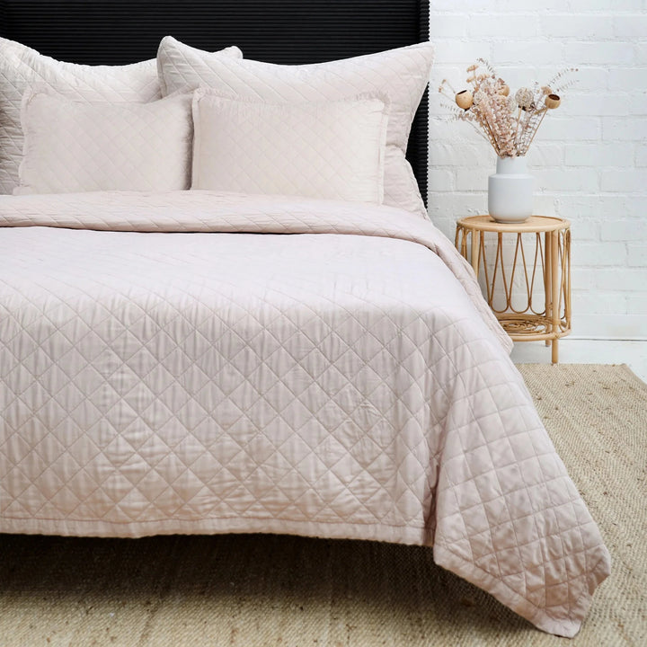 Monaco Coverlet Bedding Style Pom Pom at Home Sand Queen 