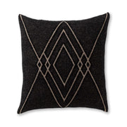 Mystic Square Pillow Decorative Pillow Alicia Adams Black/Light Taupe 